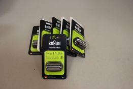 Ten boxed as new Braun Series 3 ProSkin 32B electric shaver head replacements.
