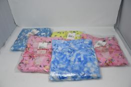 Five as new Faithfull The Brand midi dresses; two Daija in pink (M,L), one Bette in lemon (M), one