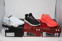 One as new Under Armour Women's UA HOVR STRT Sportstyle black Shoes size 8. One as new Under