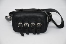 One as new Mulberry x Acne Studios micro leather messenger bag (HH6292/156A100. no tags).