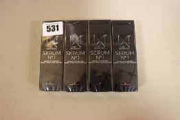 Four boxed as new Dr Nigma Serum No1 skin cleanser (30ml).