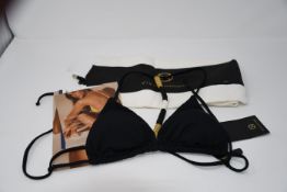 An as new ViX Paula Hermanny Ella triangle top in black (S - RRP $112).