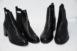 One as new Tamaris black ankle boots size 39 (No box). One as new Tamaris black ankle boots size