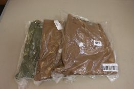 Three as new J Crew 250 Skinny-fit pant in stretch chinos, 1 x size 31/30 (Colour: River Brown.