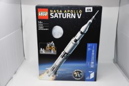 One boxed as new Lego NASA Apollo Saturn V building kit (21309).