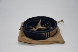 One as new Burberry 1983 Check and Leather Belt size/fit 100.