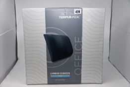 Two boxed Tempur-Pedic Lumbar support office cushions(Size: medium).