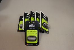 Ten boxed as new Braun Series 3 ProSkin 32B electric shaver head replacements.
