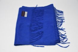 One as new Alex Begg cashmere blue scarf.