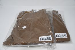 Two as new J Crew 250 Skinny-fit pant in stretch chino size 33/32. (Colour: River brown. Item: