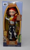 Four boxed as new Jessie The Yodelling Cowgirl talking action figures (Toy Story).