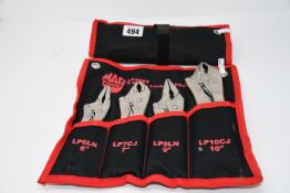 Two as new Mac Tools four piece locking pliers set.
