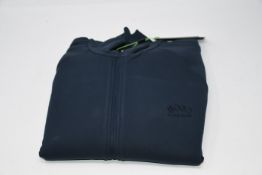 One man's as new Hugo Boss Skarley track top in dark blue (XXL).