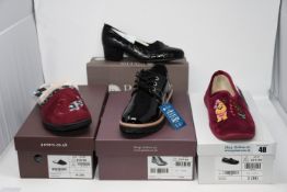 One as new Pavers Block Heel Pump with Twist Design size 6 (ALA1610). One as new Pavers Slipper Mule