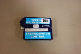 Two boxed Fenwal Thermoswitch control shell coupling heads.