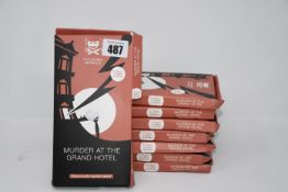 Eight boxed Culinario Mortale murder at the grand hotel dinner party mystery board games.