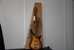 One boxed as new Ibanez SR370E-NNB 4 String Bass Guitar In Natural Browned Burst.