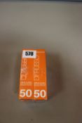 Six boxed as new Dr Russo Once A Day Sun Protection Invisible Face Gel SPF50 (15ml).