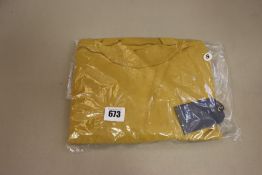 An as new Les Tien long sleeved Marigold mock neck top (S).