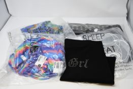 One as new Club Exx Royal Lovebug Tank Bodysuit size L. One as new Club Exx Hypnotic Mist Keyhole