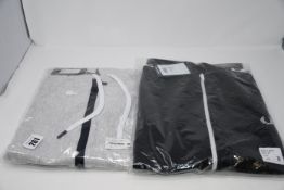 One as new Hugo Boss Heritage Jacket Hoodie size M. One as new Fred Perry black Taped Track Jacket