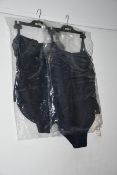 Two as new Milea Mini Rib DD/E Maillot swimsuits. Colour: ink. 1 x size 16, 1 x size 12 (1284E -