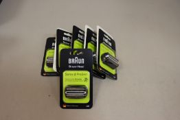 Ten boxed as new Braun Series 3 ProSkin 32B electric shaver head replacements.