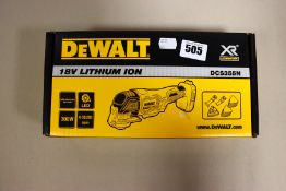 One boxed as new DeWalt 18V XR Lithium Ion Cordless Multi Cutter.