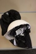 Two as new MSA V-Gard 950 safety helmets in white.