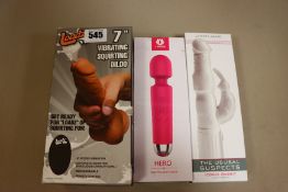 One Jimmy Jane - The Usual Suspects Iconic Rabbit, one S-Hande Hero and one Loadz 7