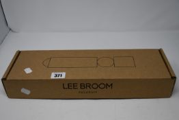 One boxed Lee Broom Fulcrum pendant light in a polished gold finish (FUL0061).