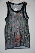 One as new Etalon Sapphire Floral Illusion Tank size S.