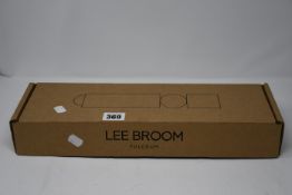 One boxed Lee Broom Fulcrum pendant light in a polished gold finish (FUL0061).