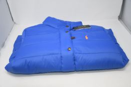 A Ralph Lauren puffer jacket (XL).