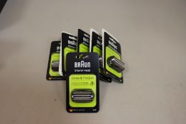 Ten boxed as new Braun Series 3 ProSkin 32B electric shaver head replacements.