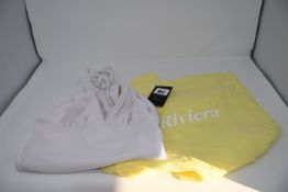 One as new Faithfull The Brand Violette one piece Plain White Ribbing size M. One yellow Faithfull