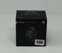 One boxed as new Huawei Watch GT 2e in graphite black.