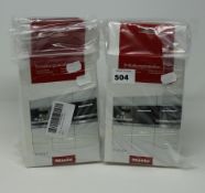 Eleven boxes of Miele descaling tablets (6 x 50g).