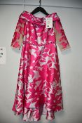One as new Irresistible Irresistible Pink/Fuchsia dipped hem dress size 14 (IR4053).