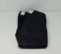 One as new G Raw Knee zip high women skinny jeans (Colour: Worn in tidal cobler. Size 25/30.