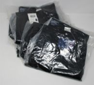 Four as new Lee Cooper Men's 205 Cargo Multi Pocket black work trousers size 36 (LCPNT205).