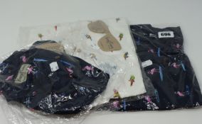 One as new Kenny Flowers The Parrots and Palapas shirt size M. One as new Kenny Flowers The Waka