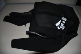 A woman's as new O'Neill Epic 5/4mm back zip wetsuit in black.