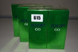 Six boxed as new Joop! Go eau de toilette natural spray (100ml).