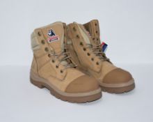 One as new Steel Blue Mens Work Boots Southern Cross Zip S3 size UK 11 (392661).