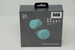 One boxed as new Bang & Olufsen E8 Sport wireless sports earphones.