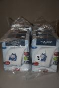 Ten boxes of four Miele HyClean 3D efficiency vacuum cleaner bags.
