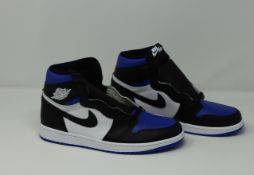 One as new Air Jordan 1 Retro High Royal Toe size UK 9.