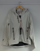One as new Musto Sardinia BR1 sailing jacket in platinum (SMJK057, M).