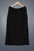 One as new Erdem Ivetta Ditsy-embroidered crepe skirt size UK 14.